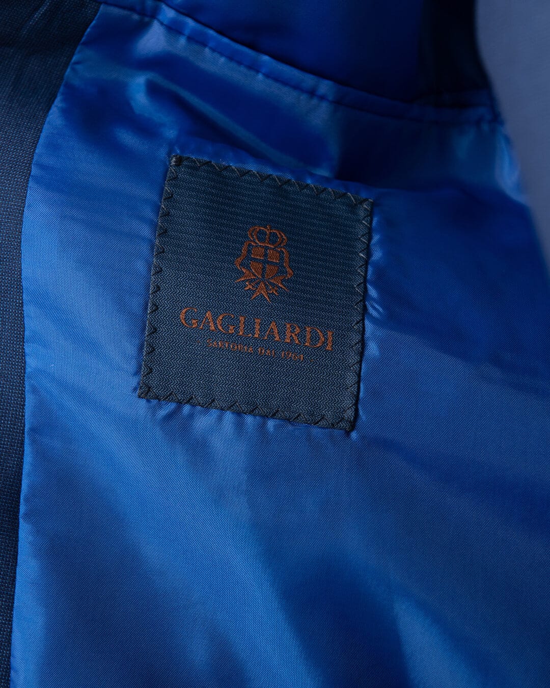 Gagliardi M&amp;M Jackets Gagliardi Napoli Blue Machine Washable Suit Jacket
