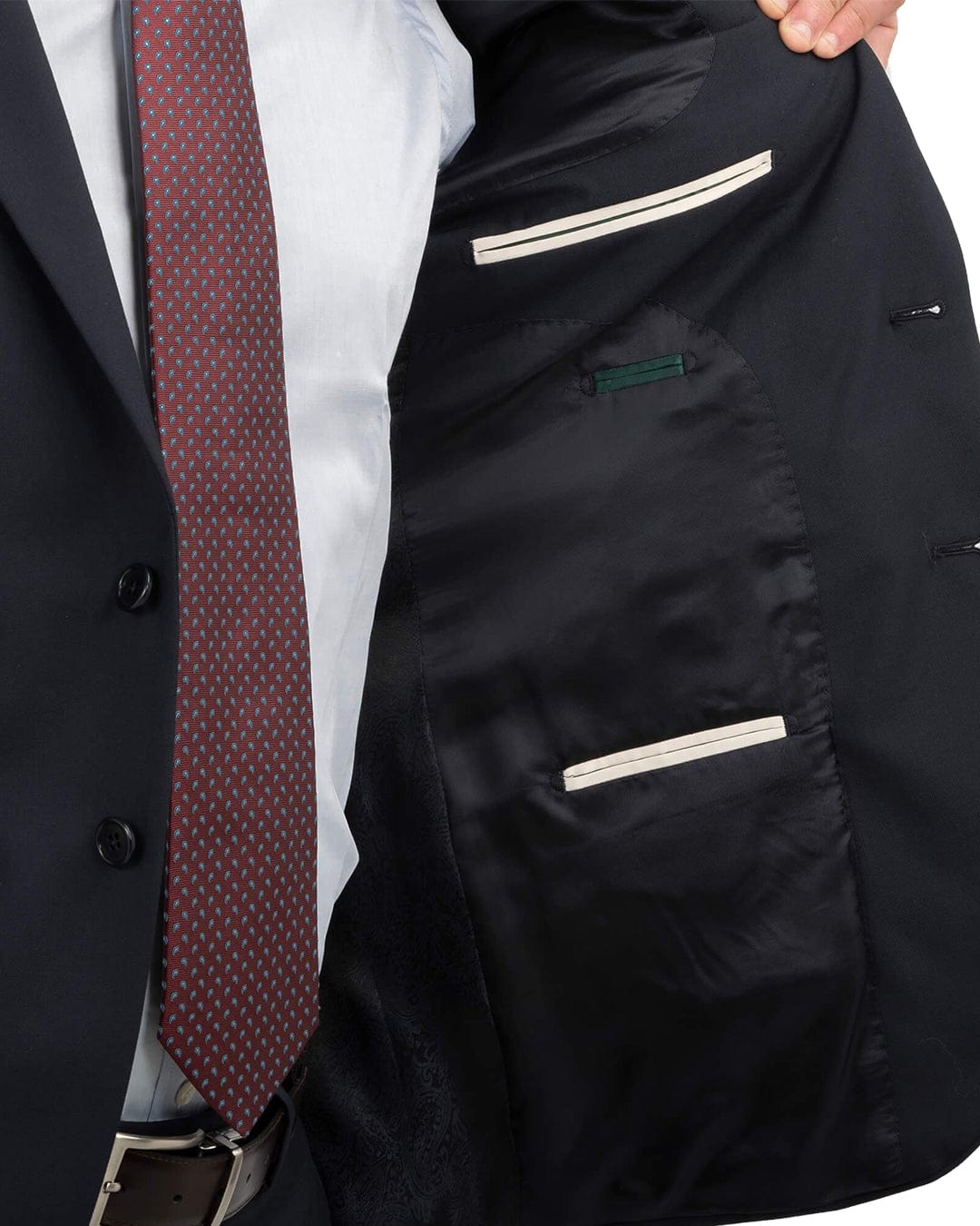Gagliardi M&amp;M Jackets Gagliardi Navy Plain Suit Jacket