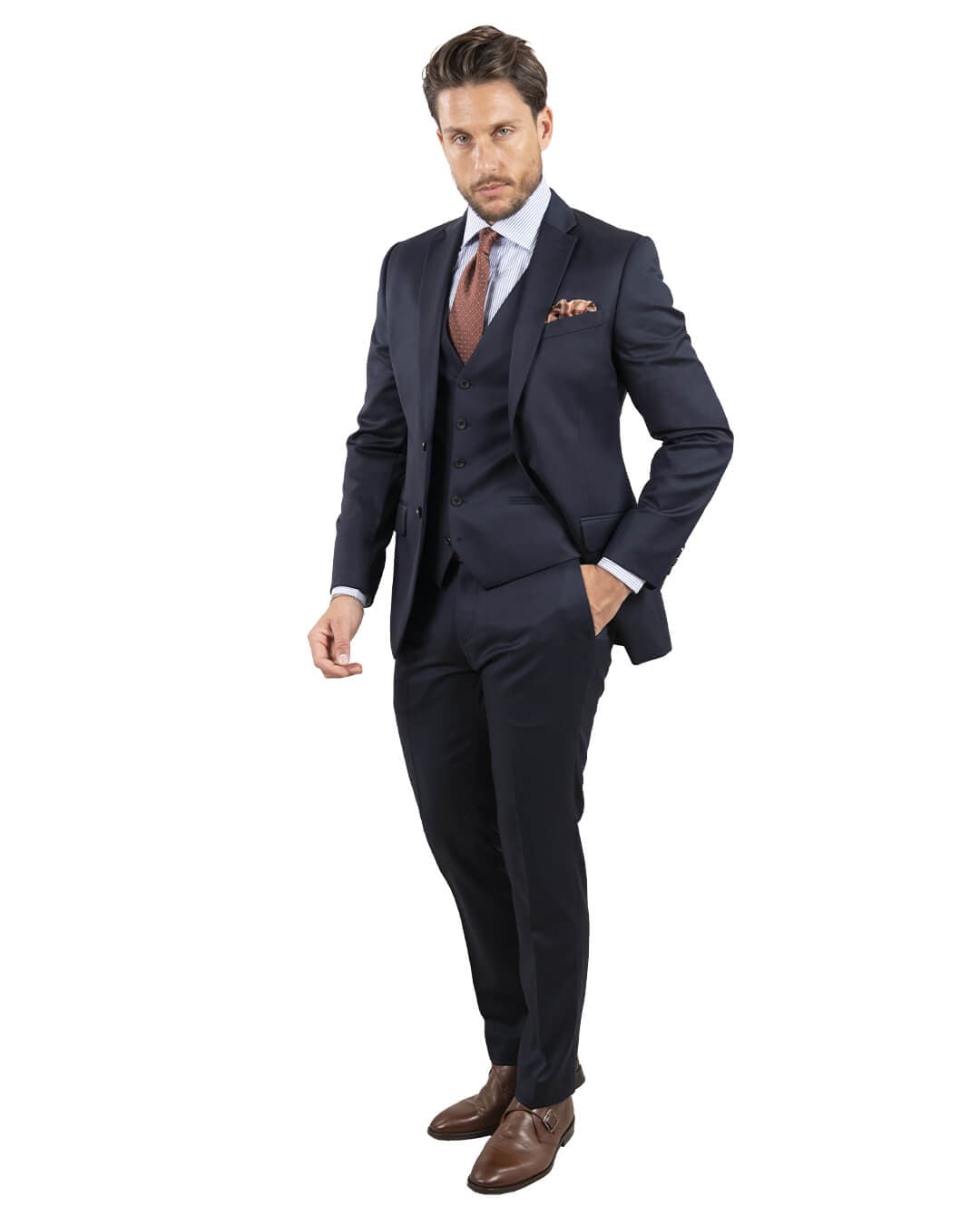 Gagliardi Reda Navy Twill Suit Jacket | Bortex - Bortex Fine Tailoring