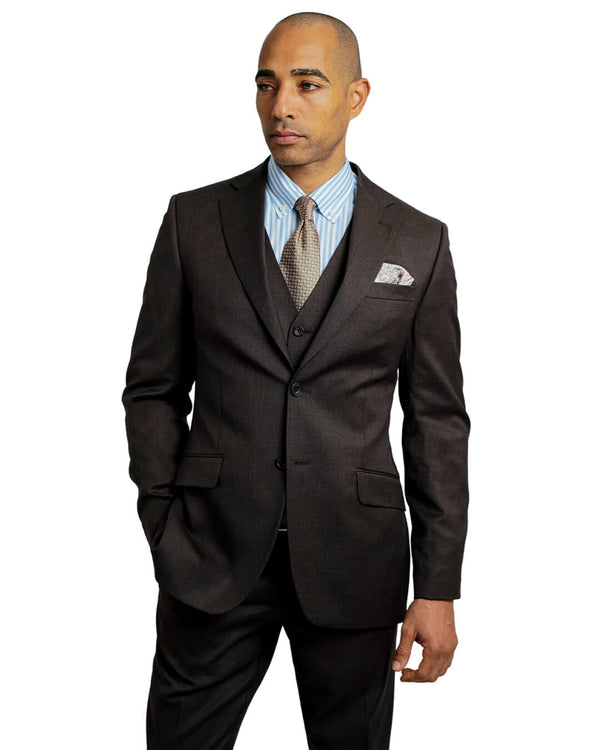 Gagliardi Reda Brown Twill Suit Jacket | Bortex - Bortex Fine Tailoring