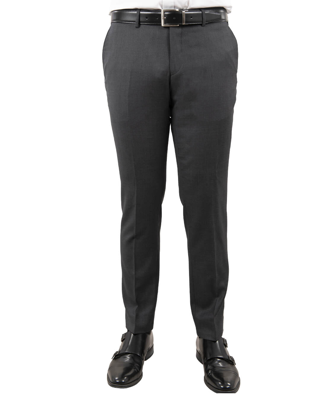 Gagliardi M&amp;M Trousers Gagliardi Di Fabio Charcoal Birdseye Suit Trousers