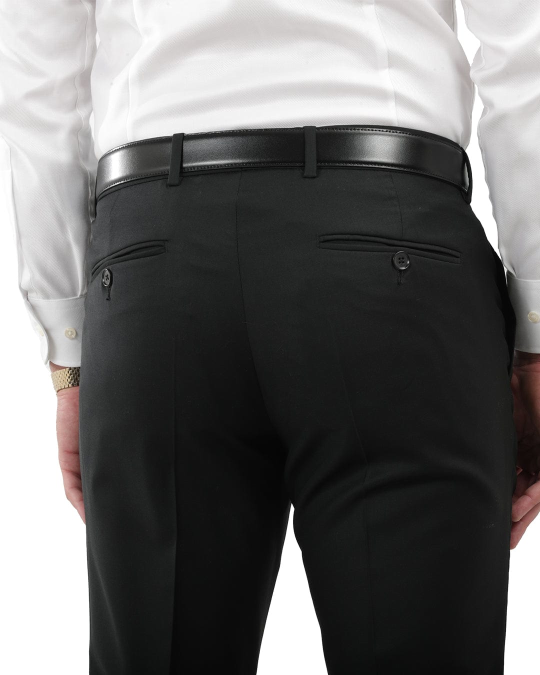 Gagliardi M&amp;M Trousers Gagliardi Lanificio F.Lli Cerruti Black Suit Trousers