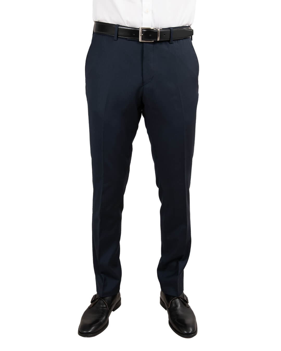 Gagliardi M&amp;M Trousers Gagliardi Lanificio F.Lli Cerruti Navy Suit Trousers