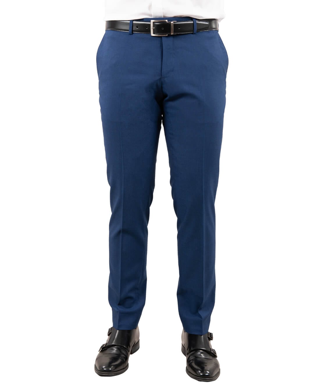 Gagliardi M&amp;M Trousers Gagliardi Napoli Blue Machine Washable Suit Trousers