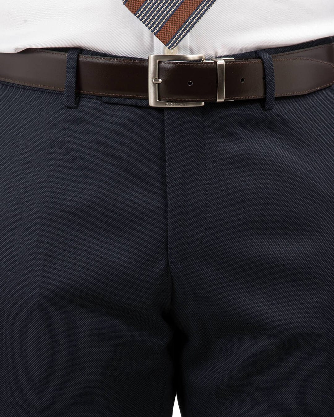 Gagliardi M&amp;M Trousers Gagliardi Navy Birdseye Suit Trousers