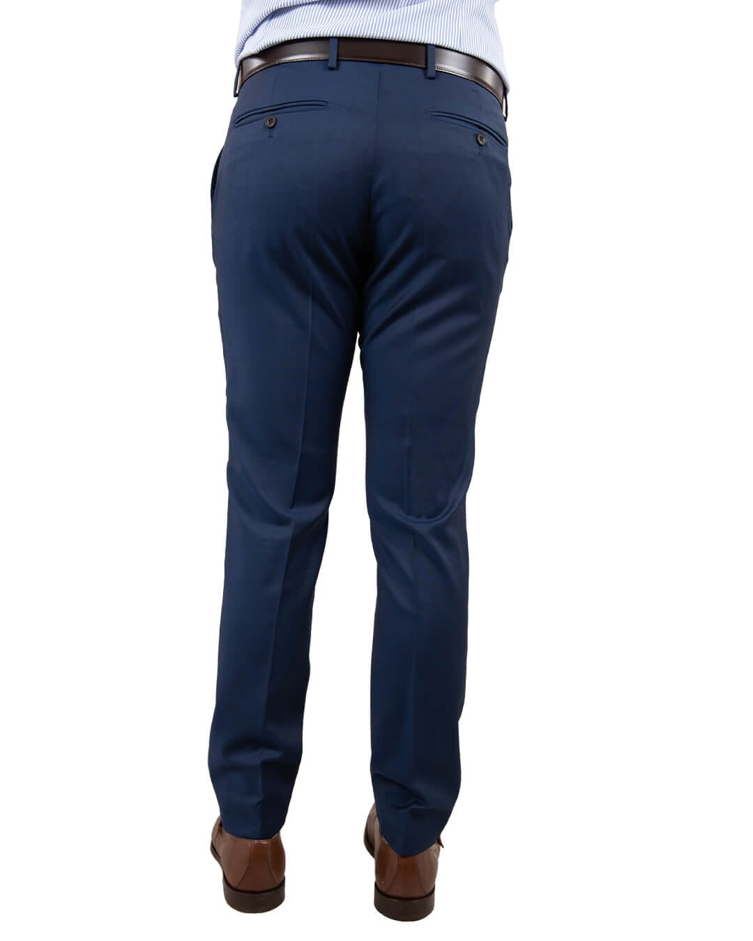 Gagliardi M&amp;M Trousers Gagliardi Reda Royal Blue Twill Suit Trousers