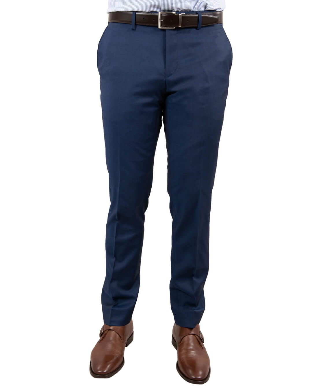 Gagliardi M&amp;M Trousers Gagliardi Reda Royal Blue Twill Suit Trousers