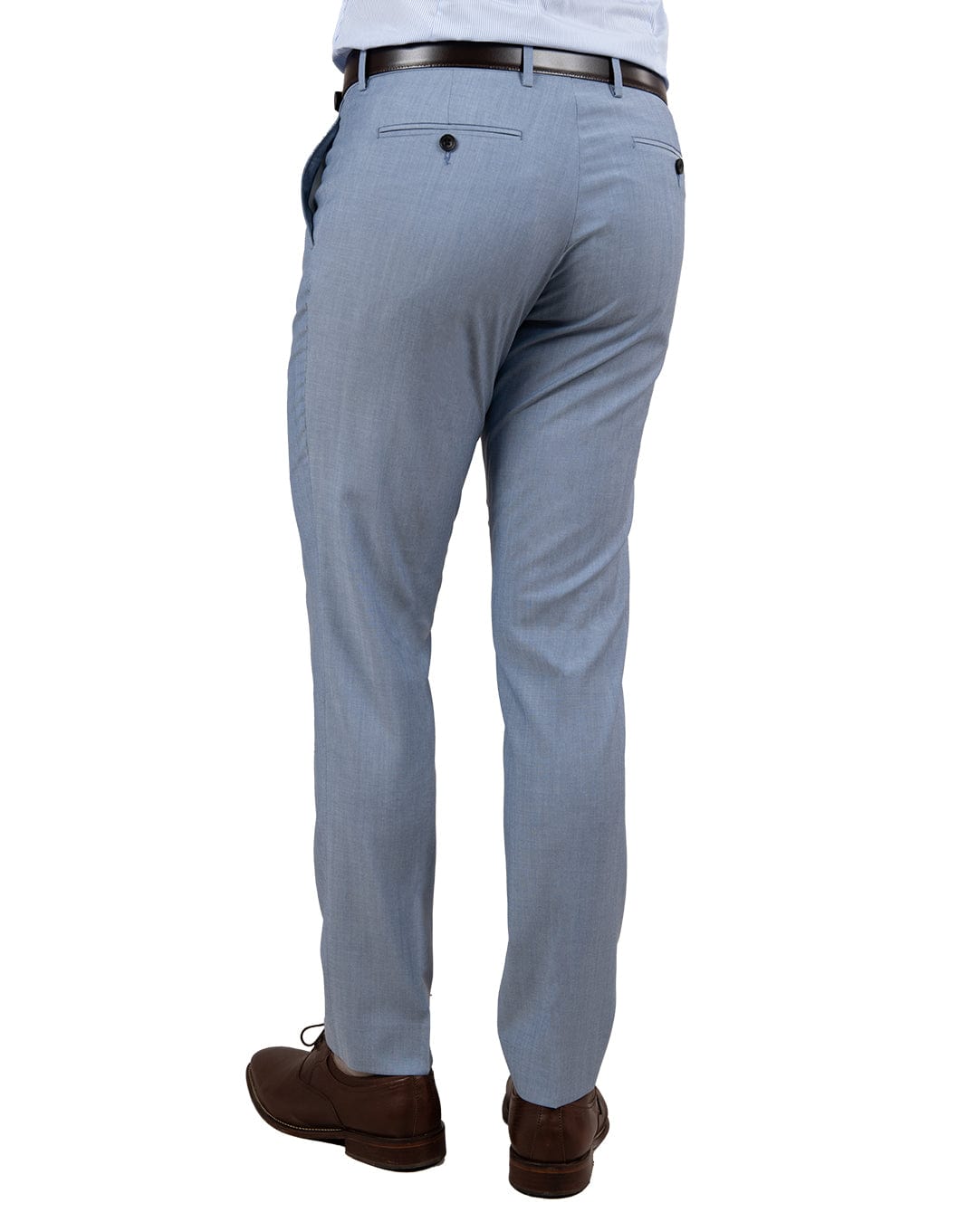 Gagliardi M&amp;M Trousers Trousers Mixer Reda Wool Chambray Blue5