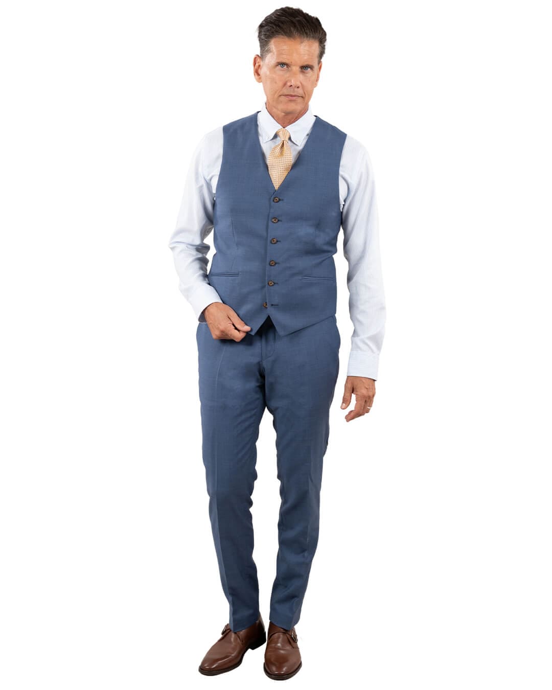 Gagliardi M&amp;M Waistcoats Gagliardi Airforce Blue Waistcoat