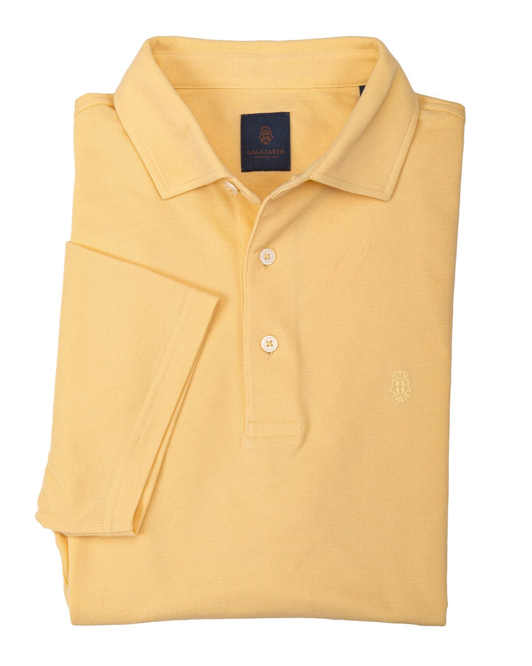 Gagliardi Polo Shirts Gagliardi Lemon Pique Polo Shirt