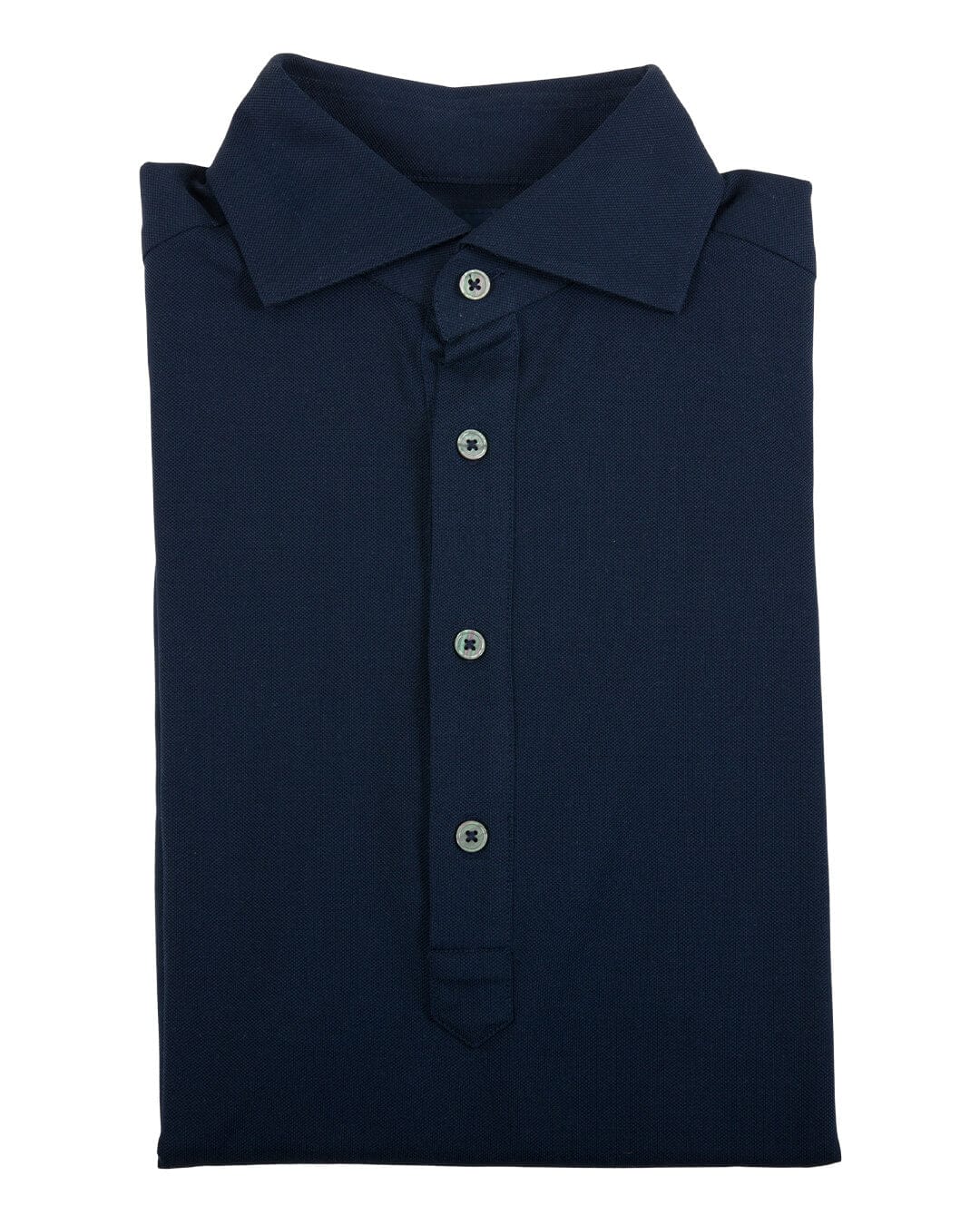 Gagliardi Polo Shirts Gagliardi Navy Pique Popover