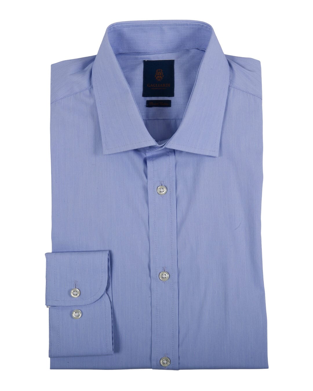 Gagliardi Shirts Gagliardi Extra Slim Fit Blue Stretch End on End Shirt