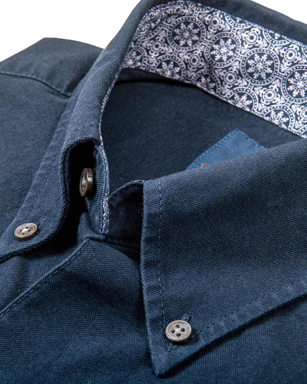Gagliardi Shirts Gagliardi Navy Tailored Fit Oxford Button-Down Shirt