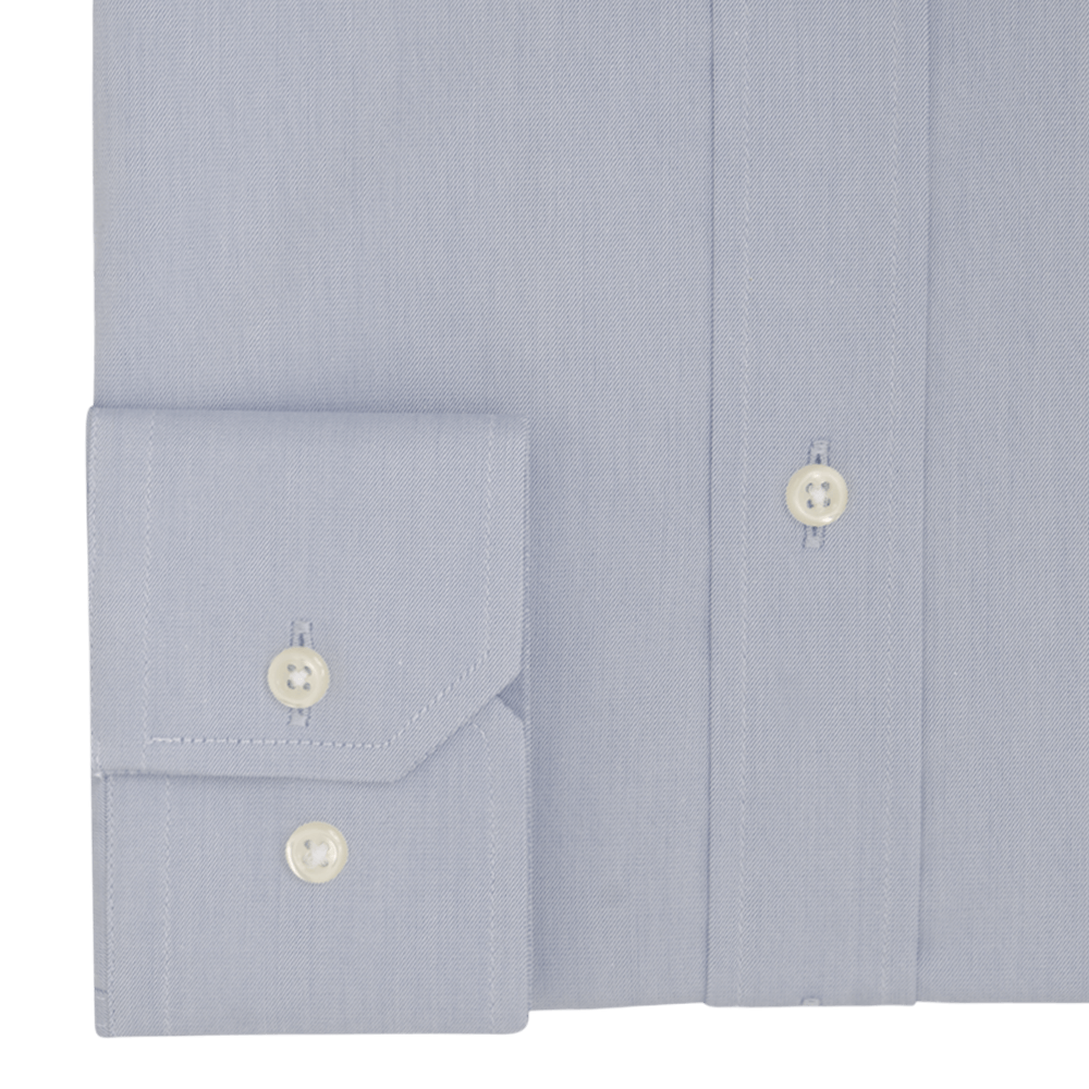 Gagliardi Shirts Royal Blue Twill Plain Tailored Fit Cutaway Collar Shirt