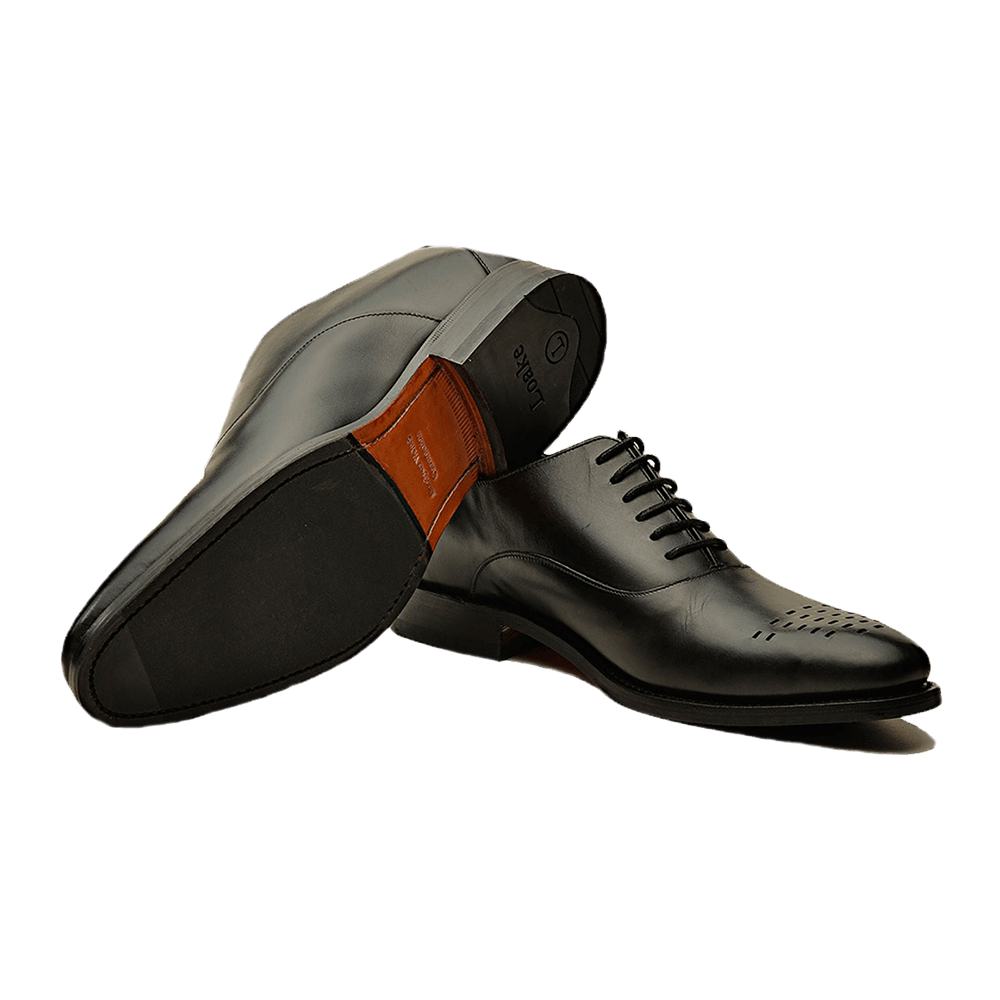 Gagliardi Shoes Black Polished Leather Shoes