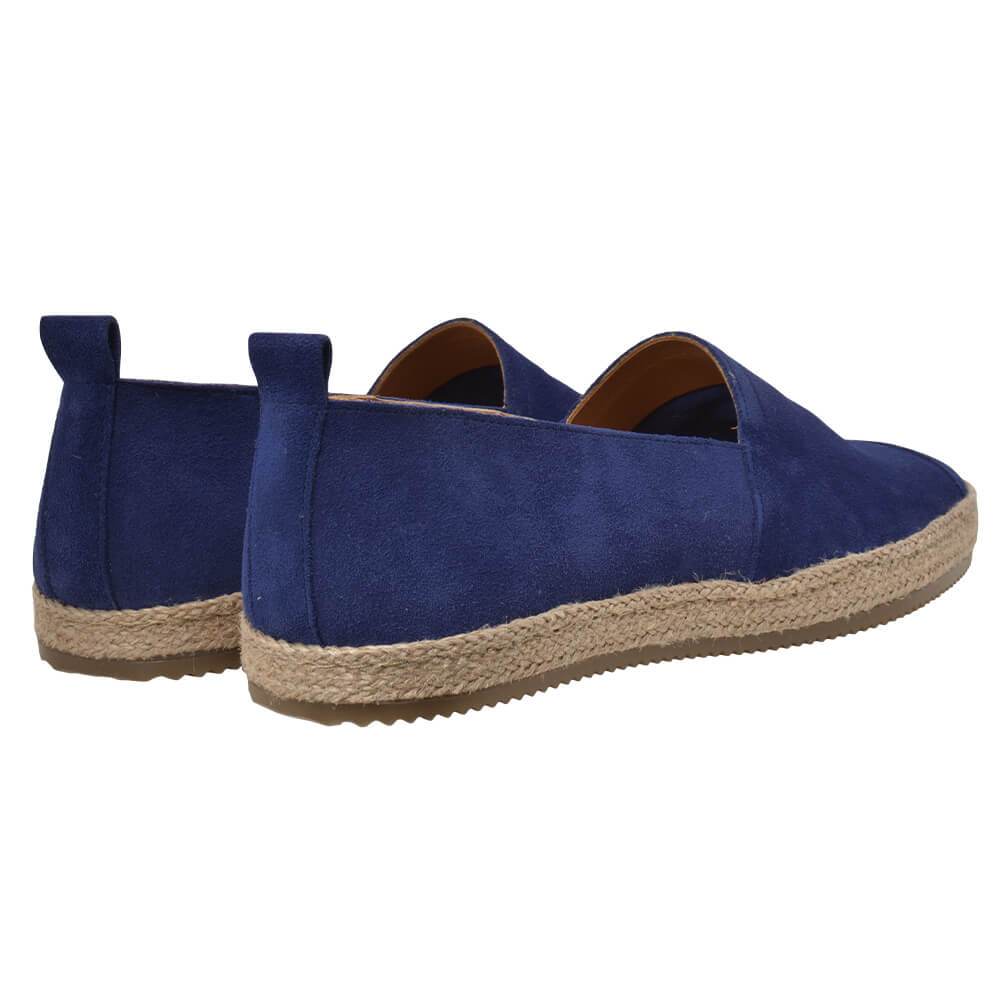 Gagliardi Shoes Blue Suede Espadrilles