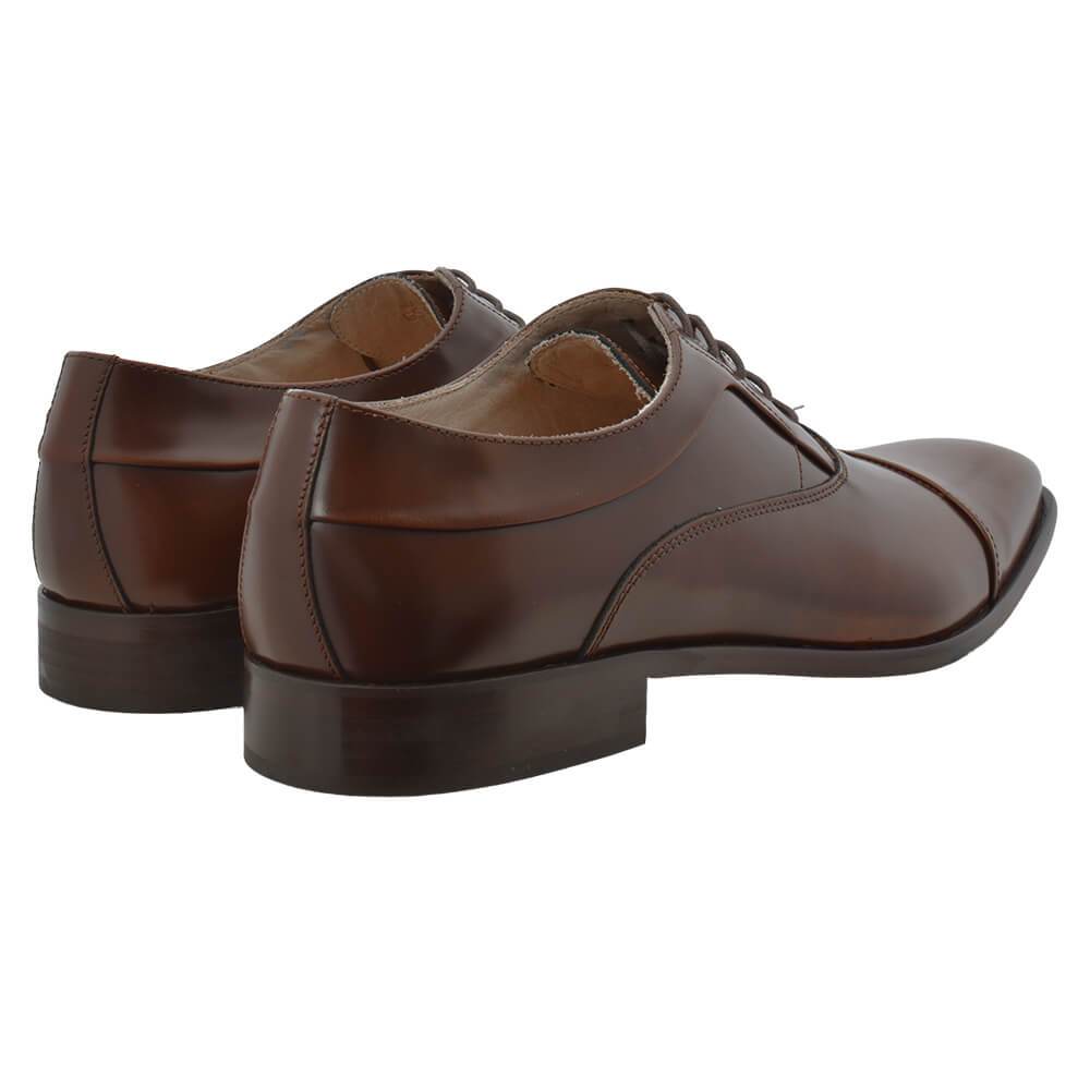 Gagliardi Shoes Brown Leather Lace Up Shoes