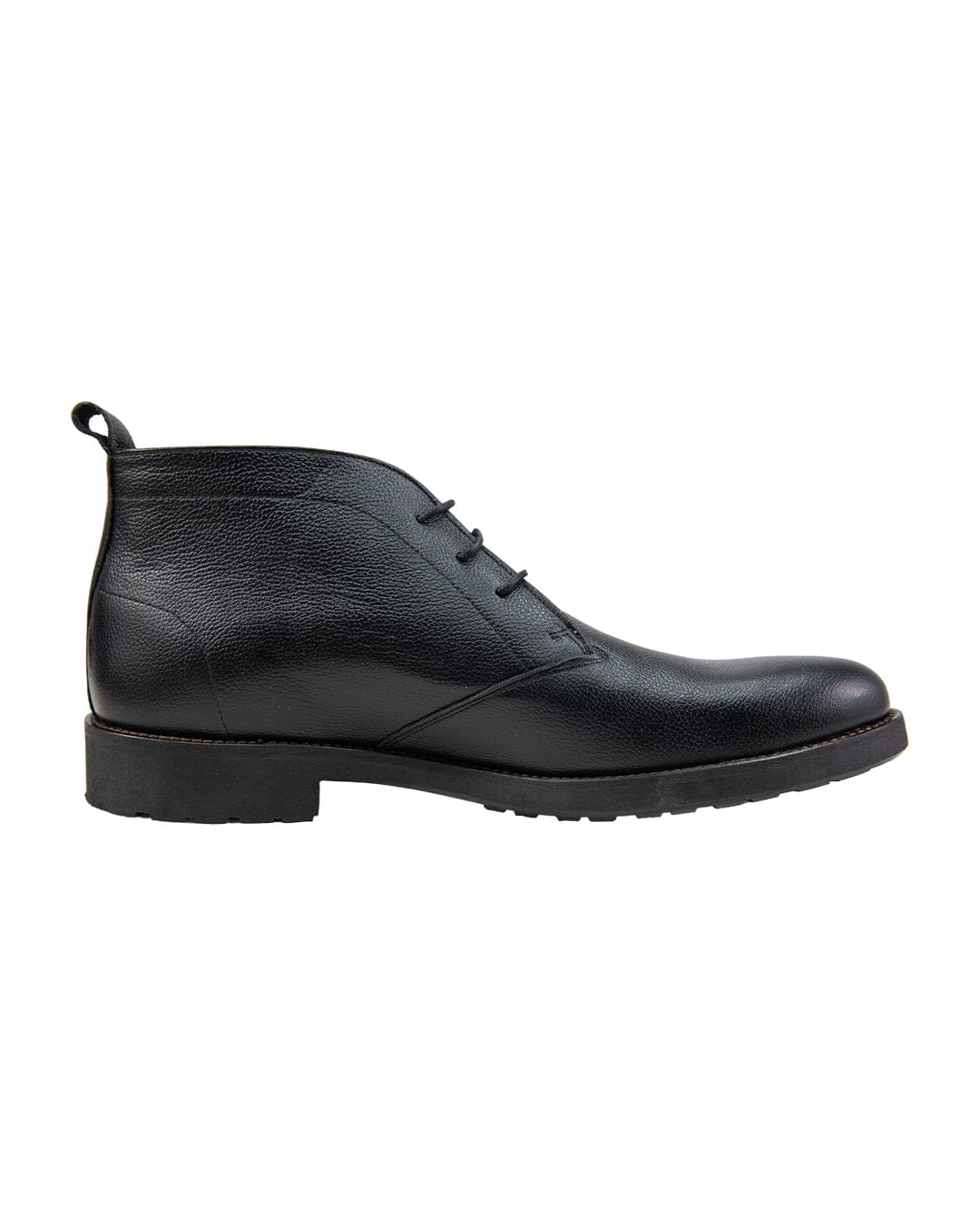Gagliardi Shoes Gagliardi Black Scotch Grain Leather Chukka Boots