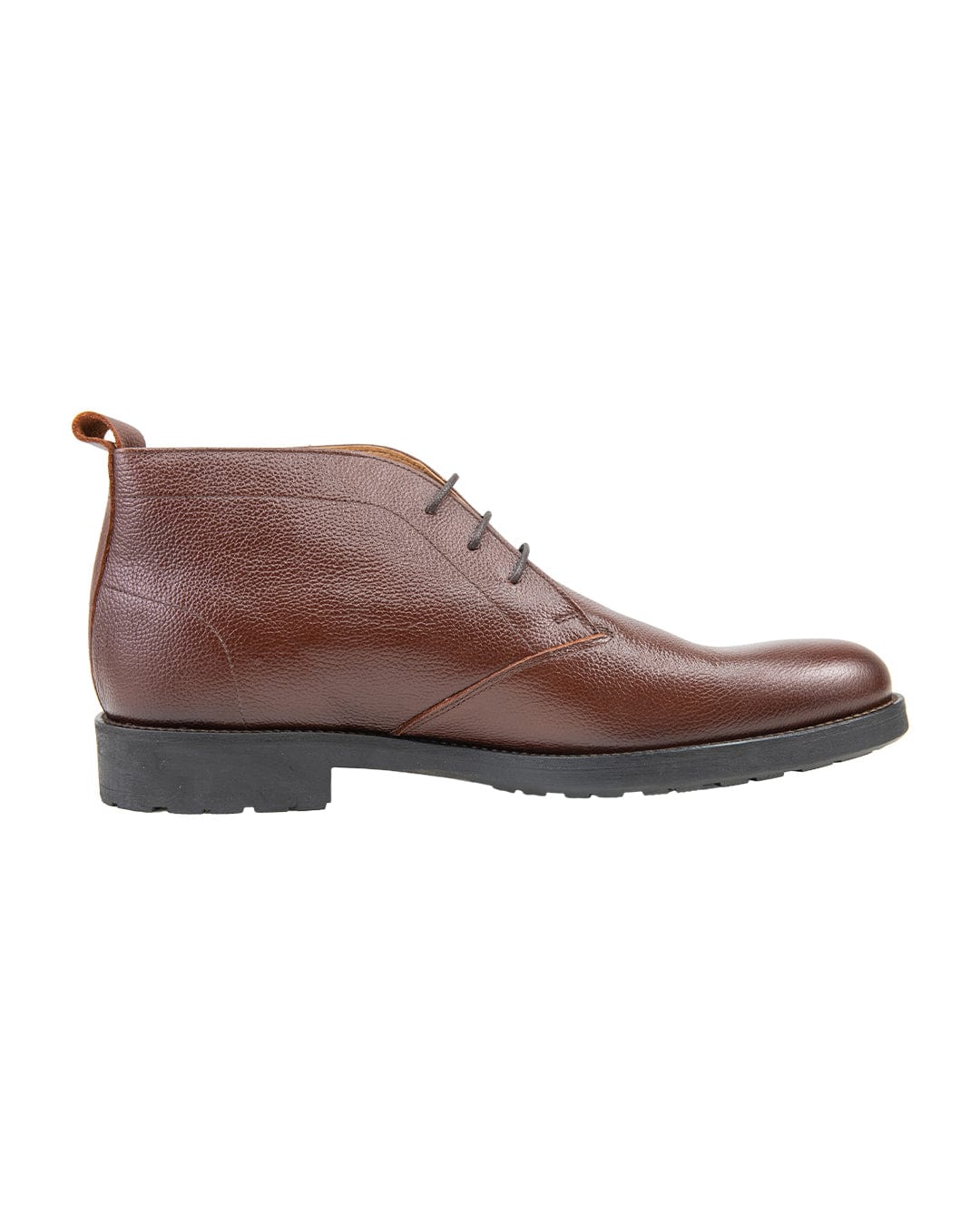 Gagliardi Shoes Gagliardi Brown Scotch Grain Leather Chukka Boots