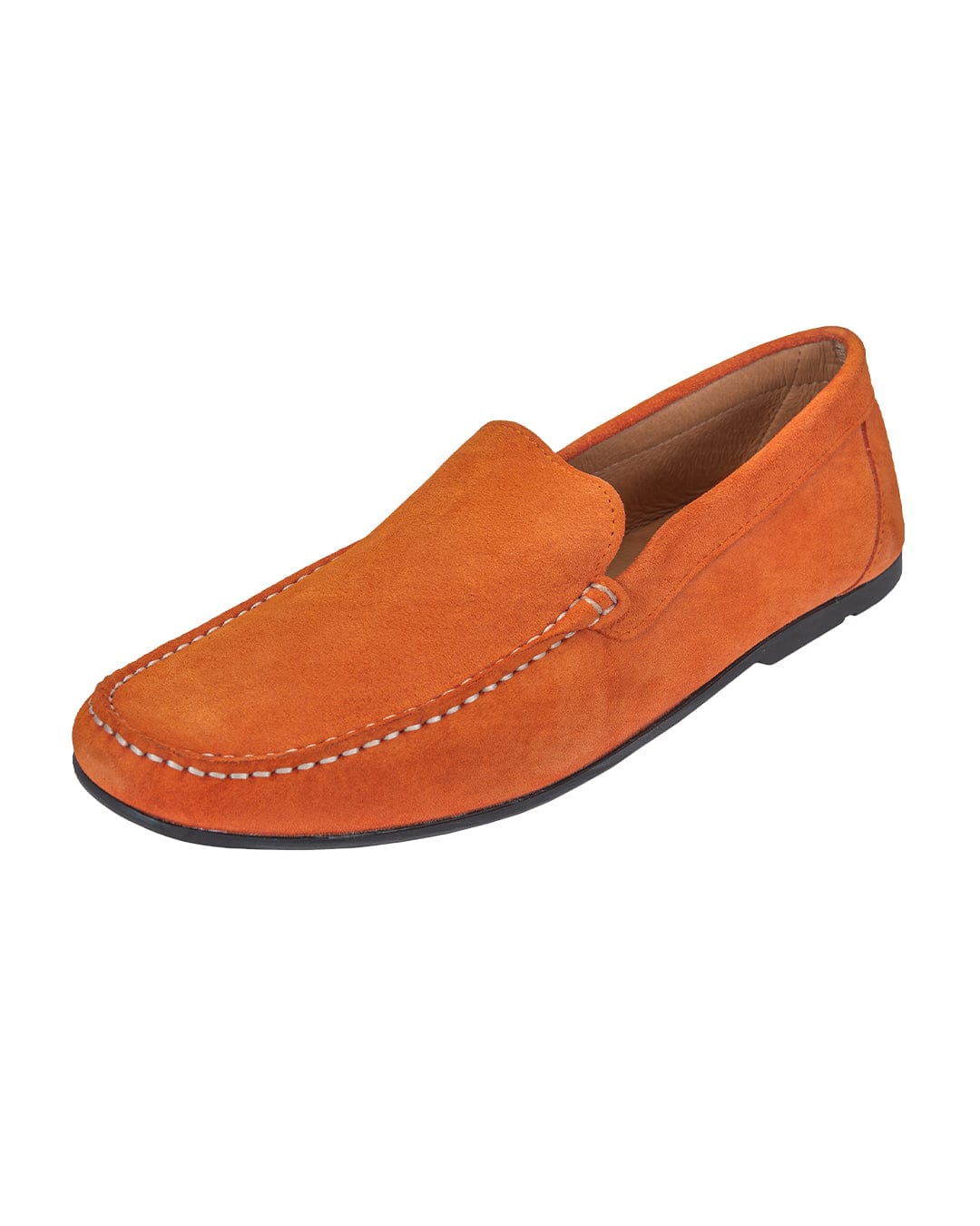 Gagliardi Shoes Gagliardi Orange Suede Driving Moccasins