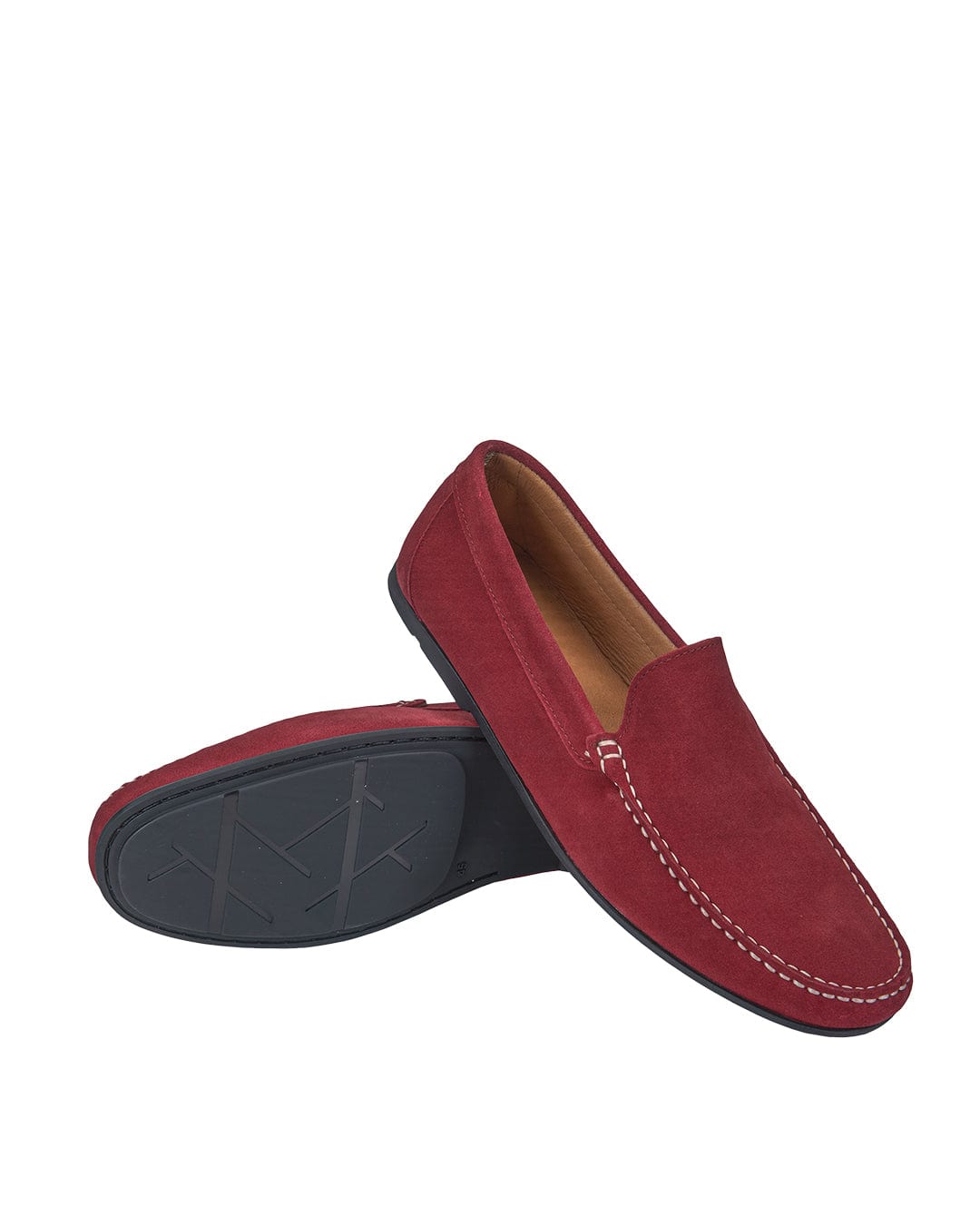 Gagliardi Shoes Gagliardi Red Suede Driving Moccasins