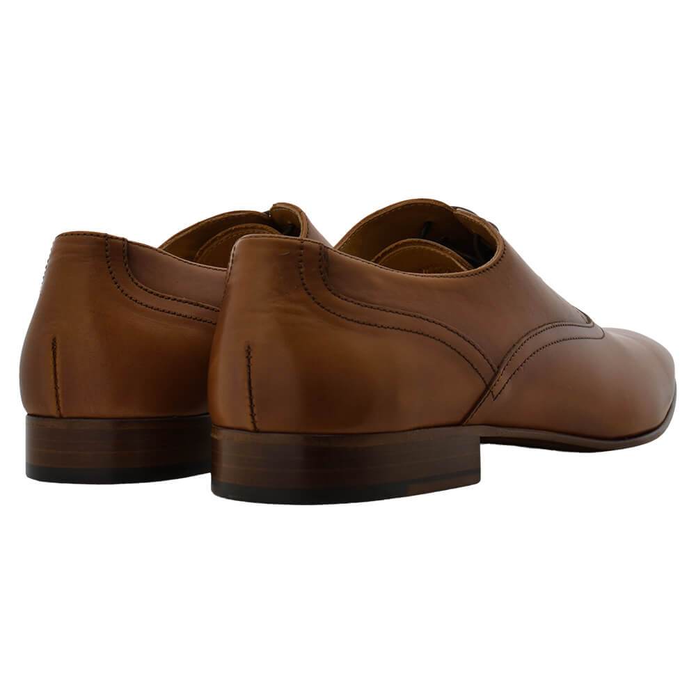 Gagliardi Shoes Tan Leather Lace Up Shoes