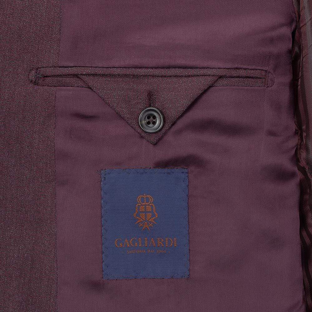 Gagliardi Suits Bordeaux Plain Suit