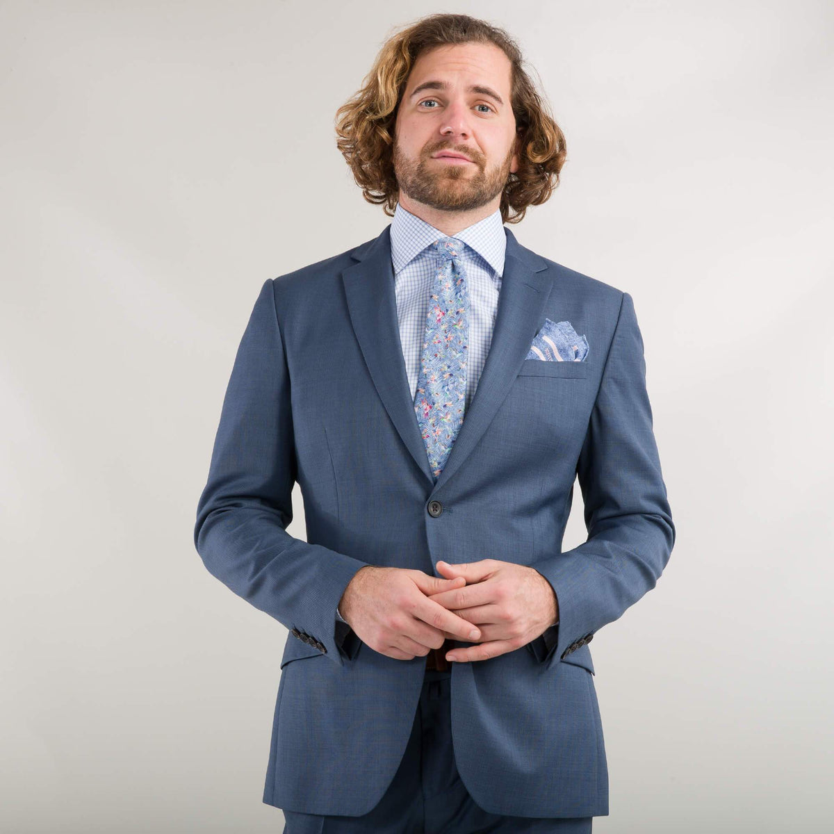 Gagliardi Suits Cloth Ermenegildo Zegna Air Force Blue Suit
