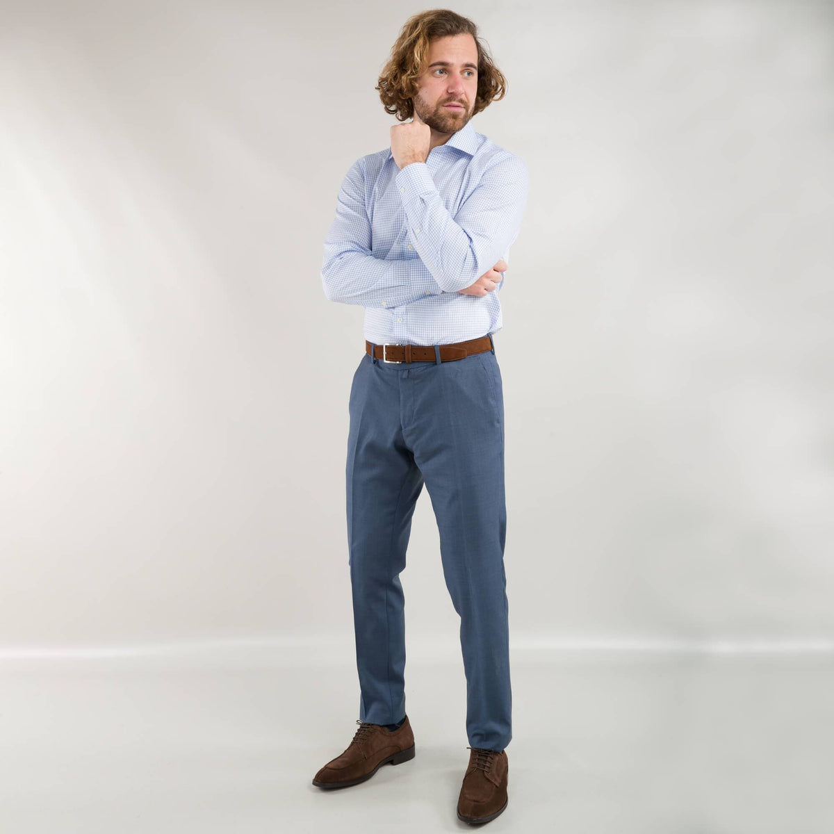 Gagliardi Suits Cloth Ermenegildo Zegna Air Force Blue Suit