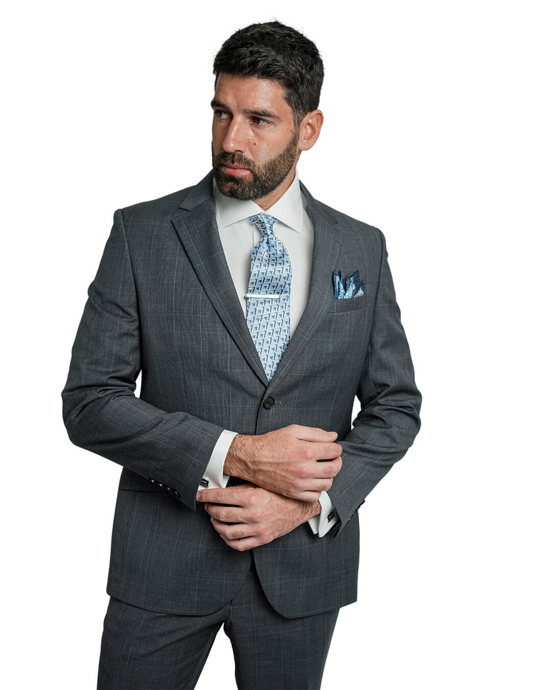 Gagliardi Suits Gagliardi Grey Prince of Wales Check Suit
