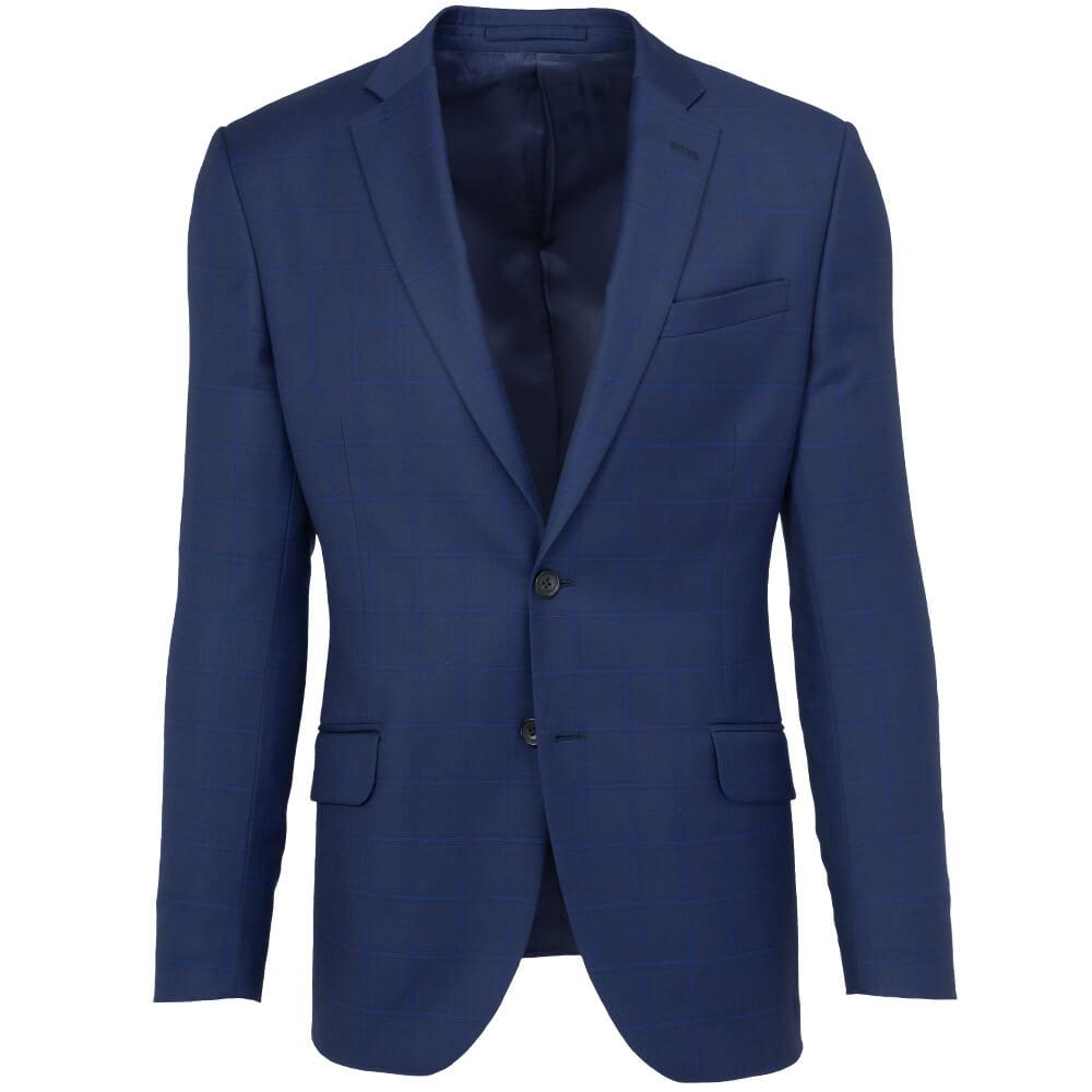 Gagliardi Suits Lanificio Ing. Loro Piana Navy Tonal Windowpane Check Two-Piece Suit