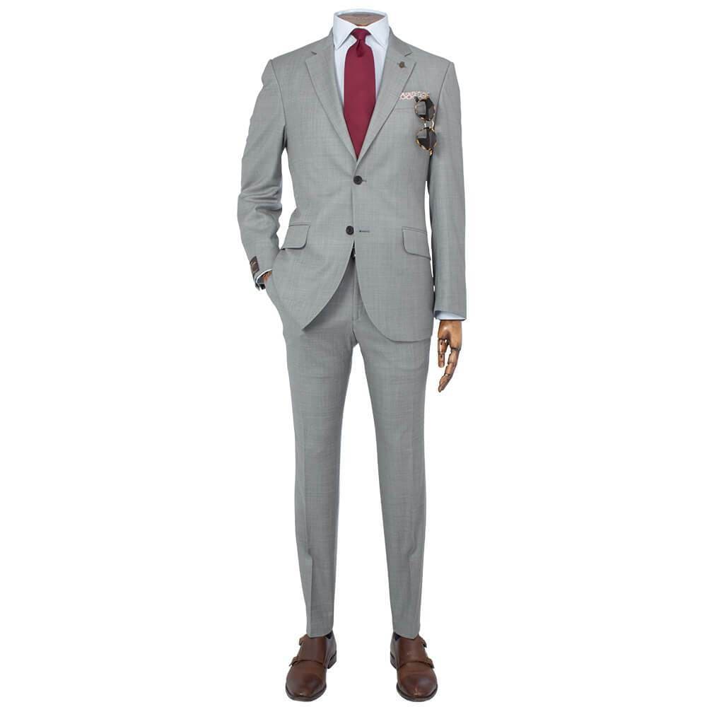 Gagliardi Suits Vitale Barberis Canonico Light Taupe Whip Cord Melange Suit