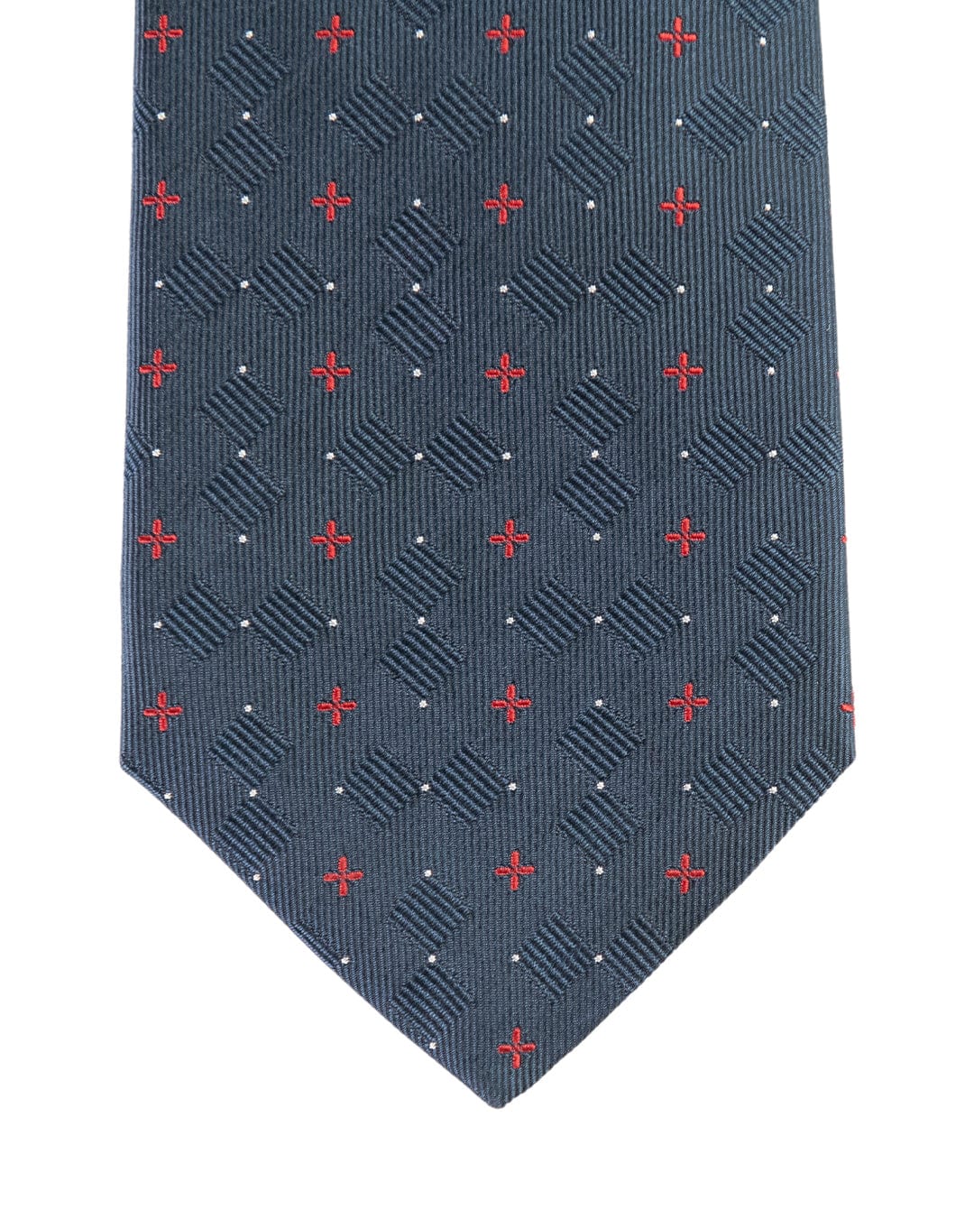 Gagliardi Ties ONE SIZE Gagliardi Blue Crosses & Spots Italian Silk Tie