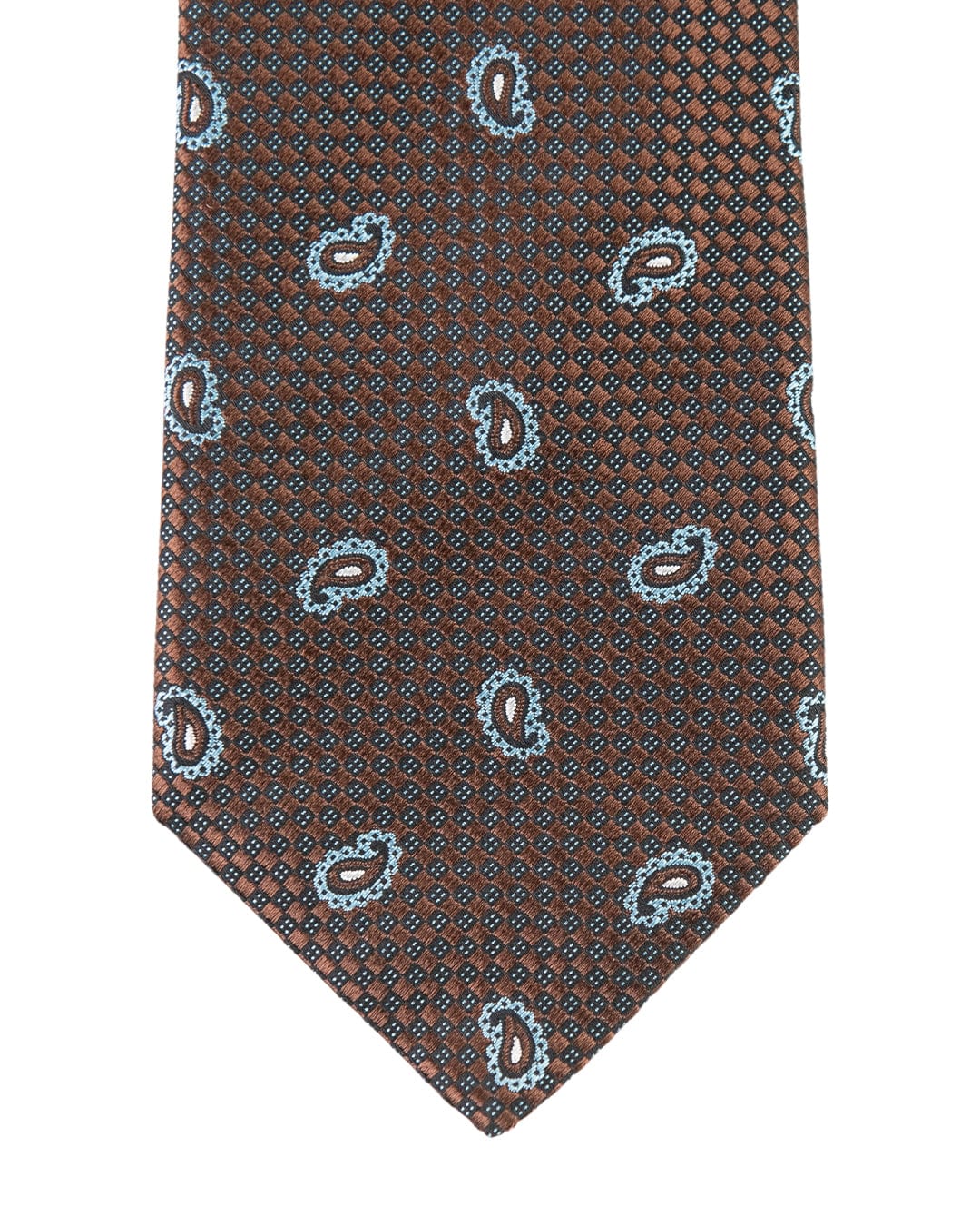 Gagliardi Ties ONE SIZE Gagliardi Brown Tie Paisley Design