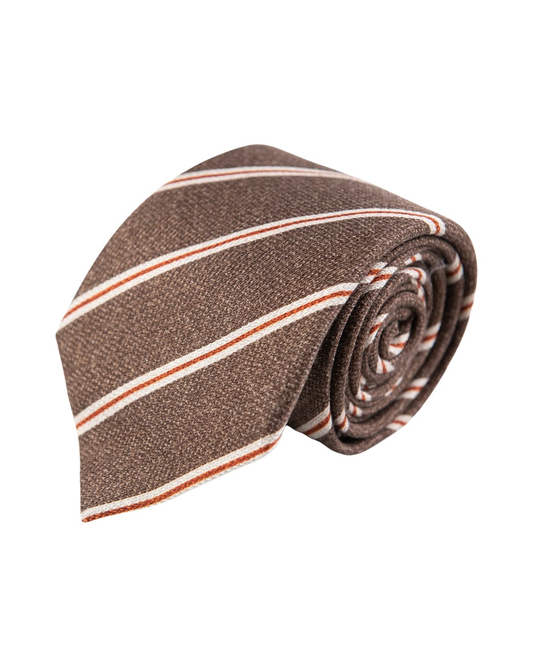 Gagliardi Ties ONE SIZE Gagliardi Brown Tie Stripe