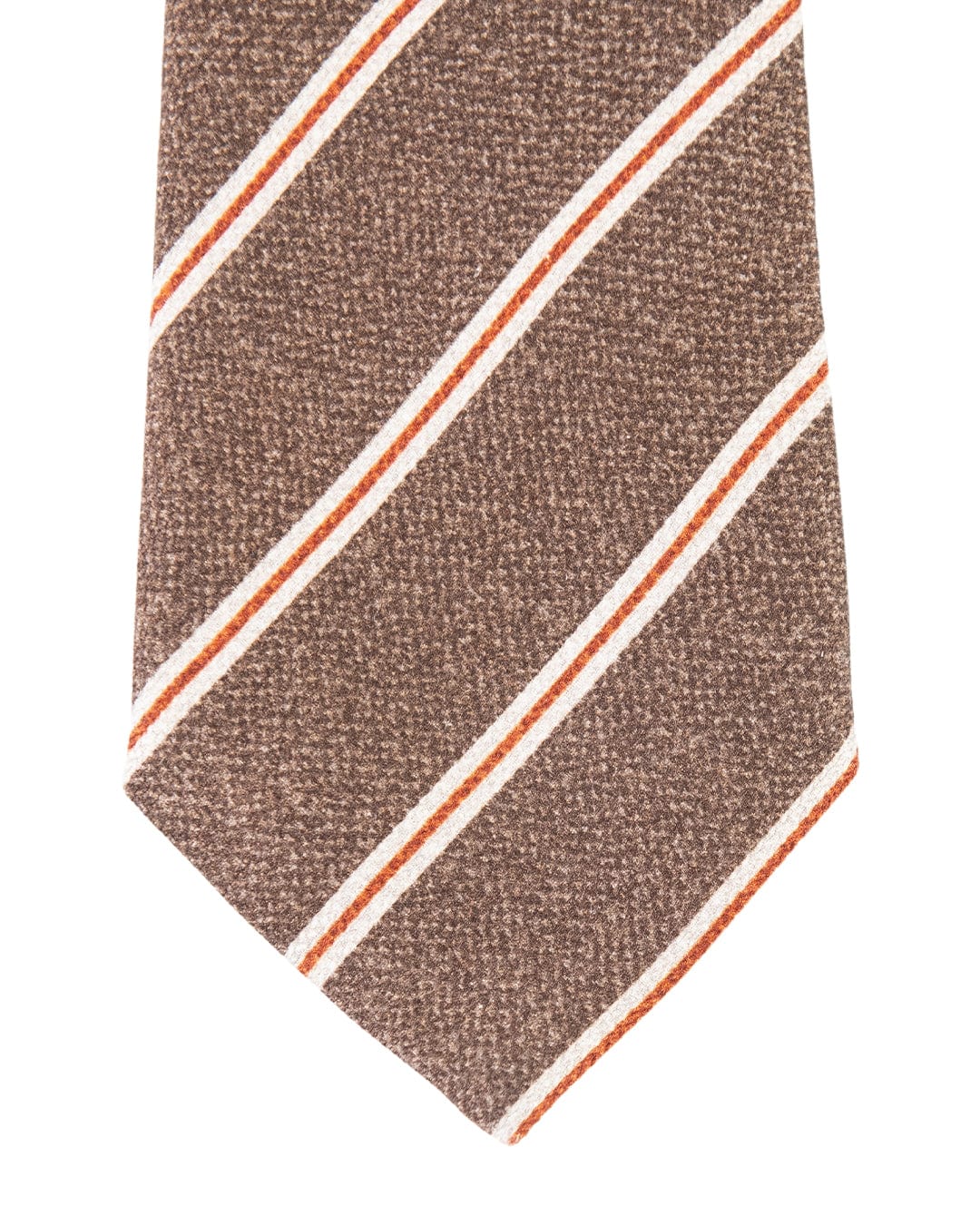 Gagliardi Ties ONE SIZE Gagliardi Brown Tie Stripe