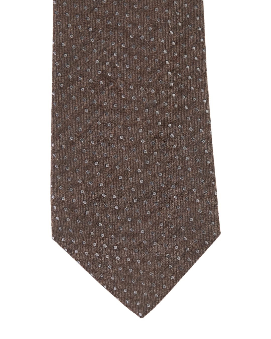Gagliardi Ties ONE SIZE Gagliardi Brown Tie With Dots