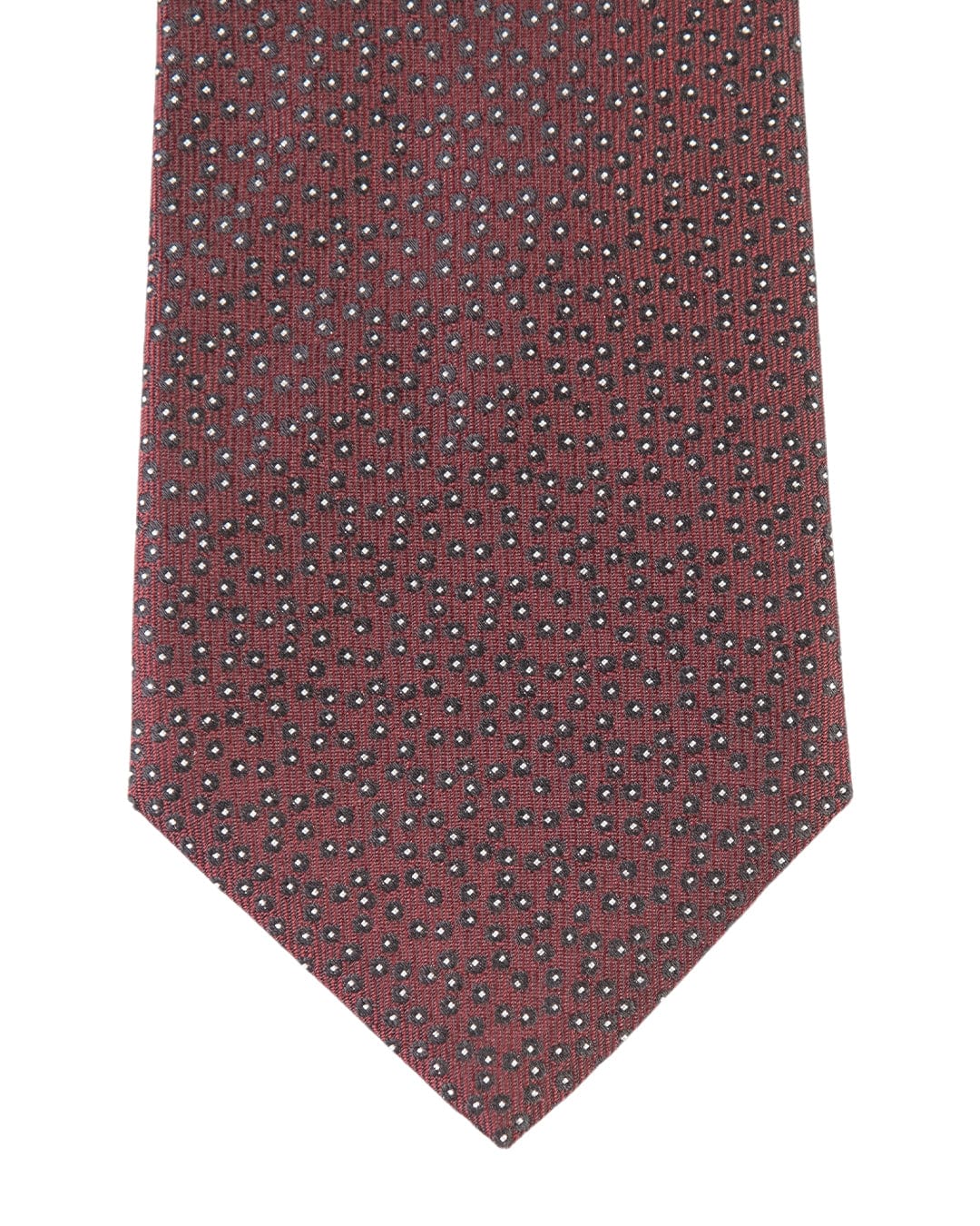 Gagliardi Ties ONE SIZE Gagliardi Burgundy Tie With Dots