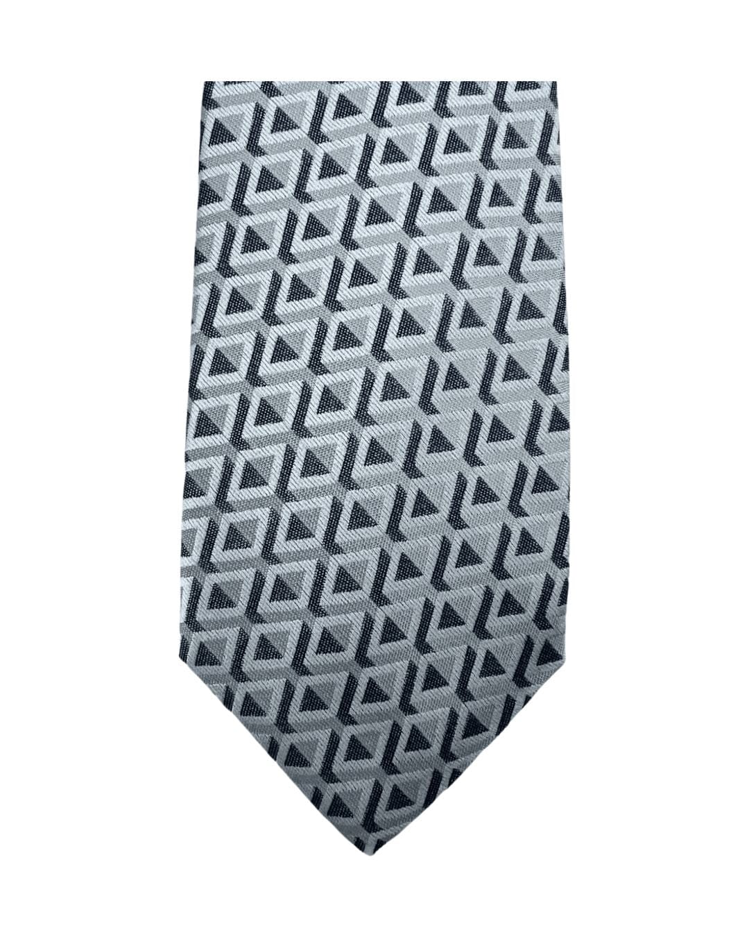 Gagliardi Ties ONE SIZE Gagliardi Grey Diamond Pattern Italian Silk Tie