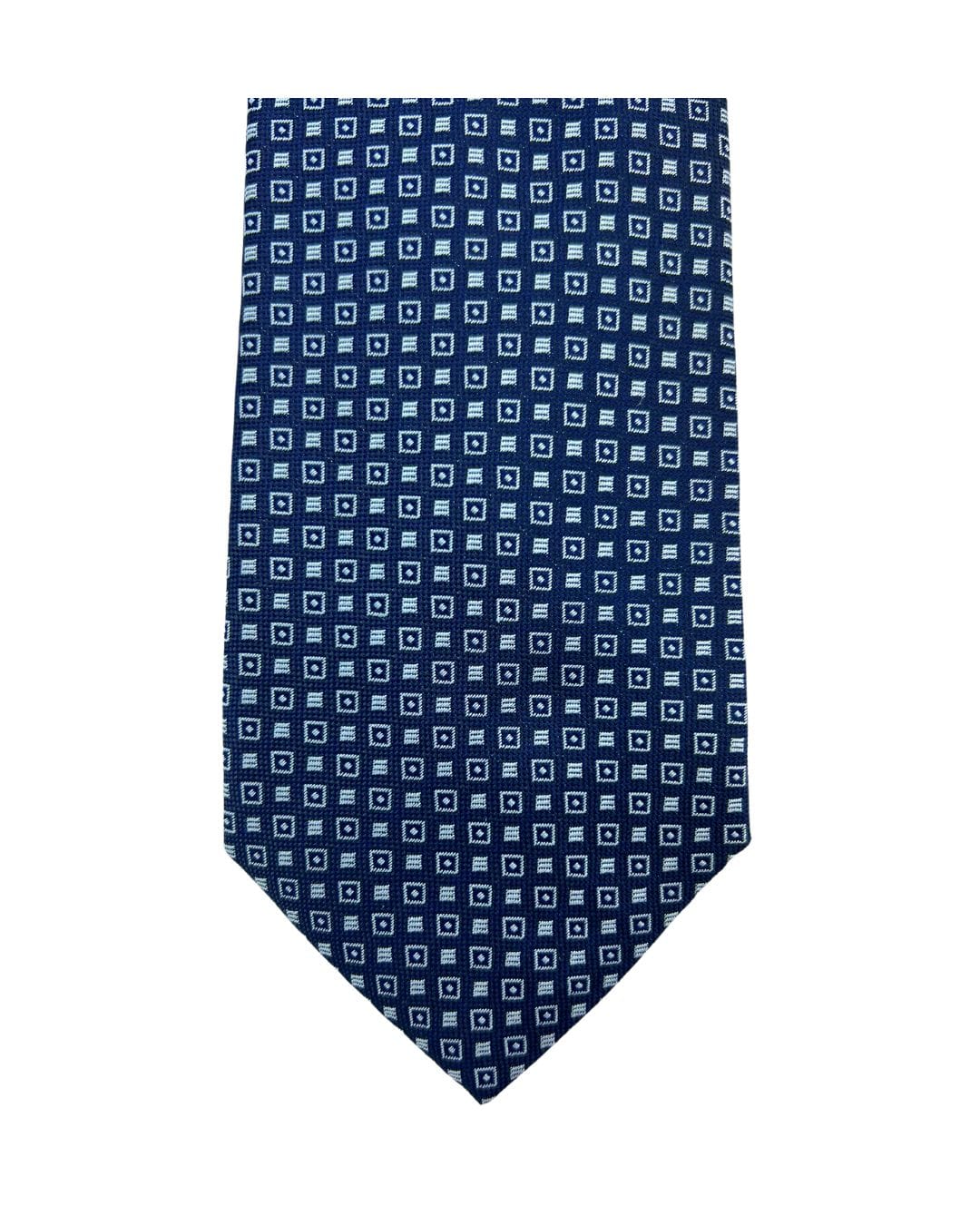 Gagliardi Ties ONE SIZE Gagliardi Navy Mini Squares Italian Silk Tie