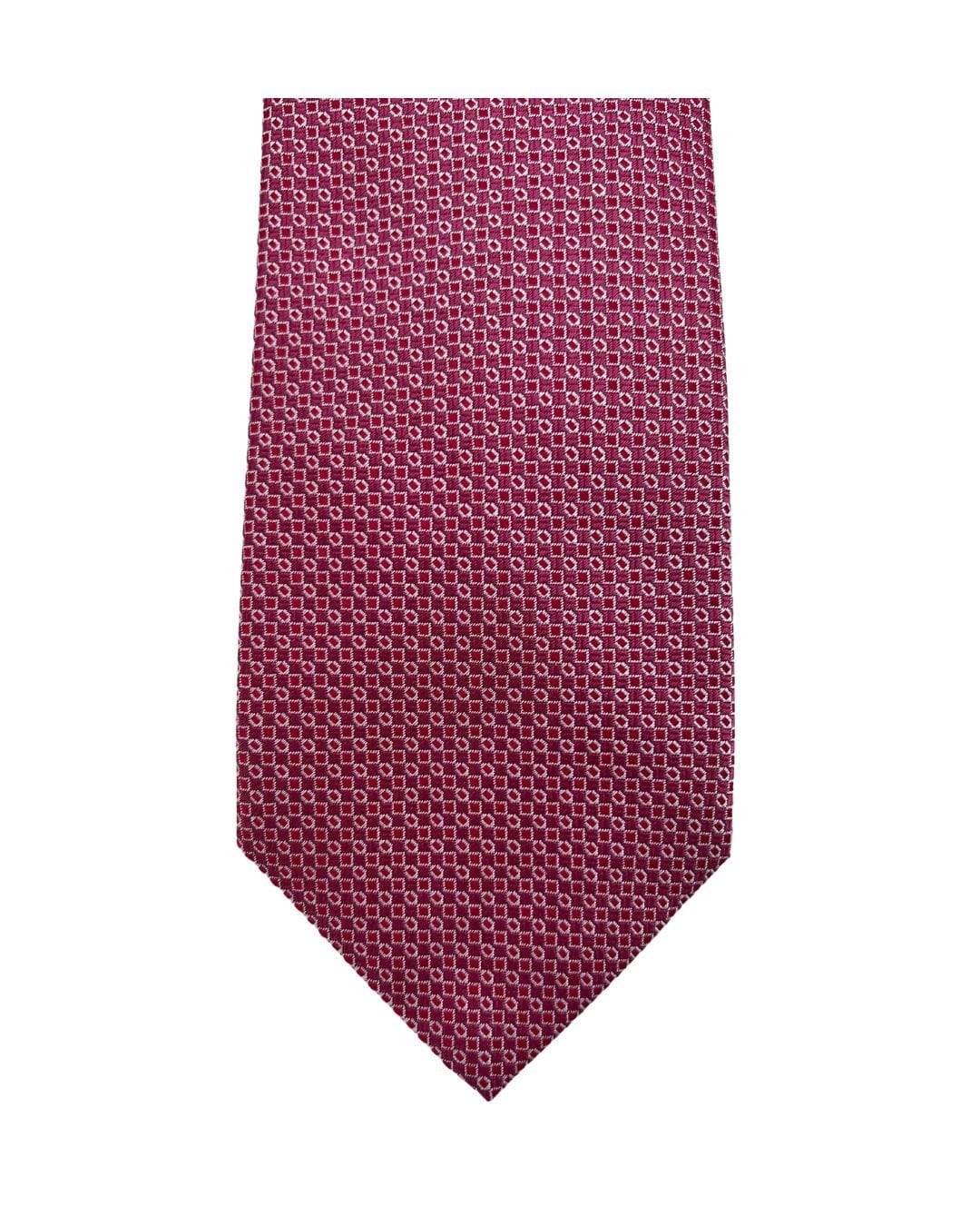 Gagliardi Ties ONE SIZE Gagliardi Red Box &amp; Lozenge Italian Silk Tie