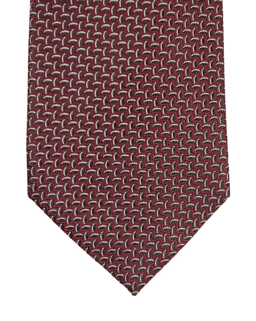 Gagliardi Ties ONE SIZE Gagliardi Red Geometric Discs Italian Silk Tie