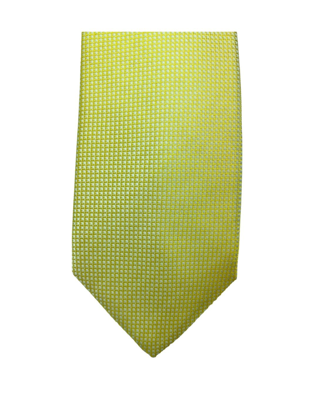 Gagliardi Ties ONE SIZE Gagliardi Yellow Tonal Textured Italian Silk Tie