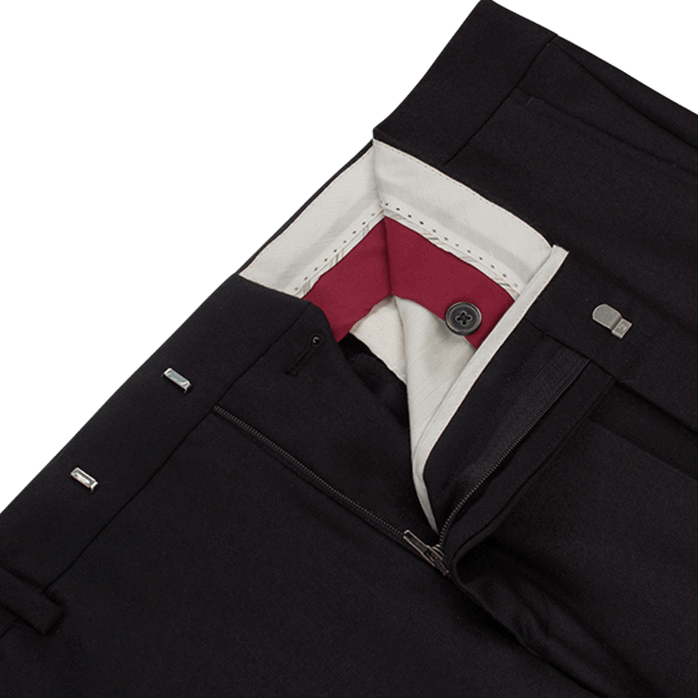 Gagliardi Trousers Black Flannel Trousers