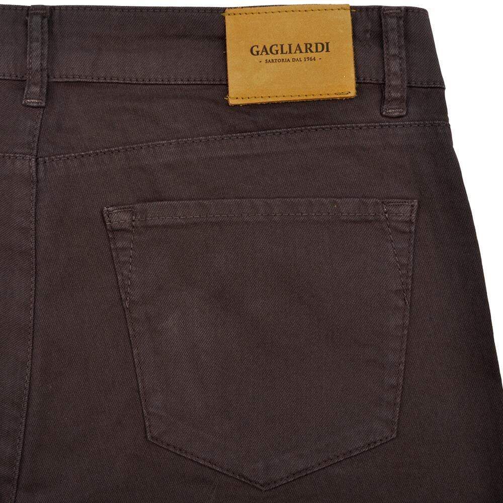Gagliardi Trousers Brown Stretch Cotton Five Pocket Trousers