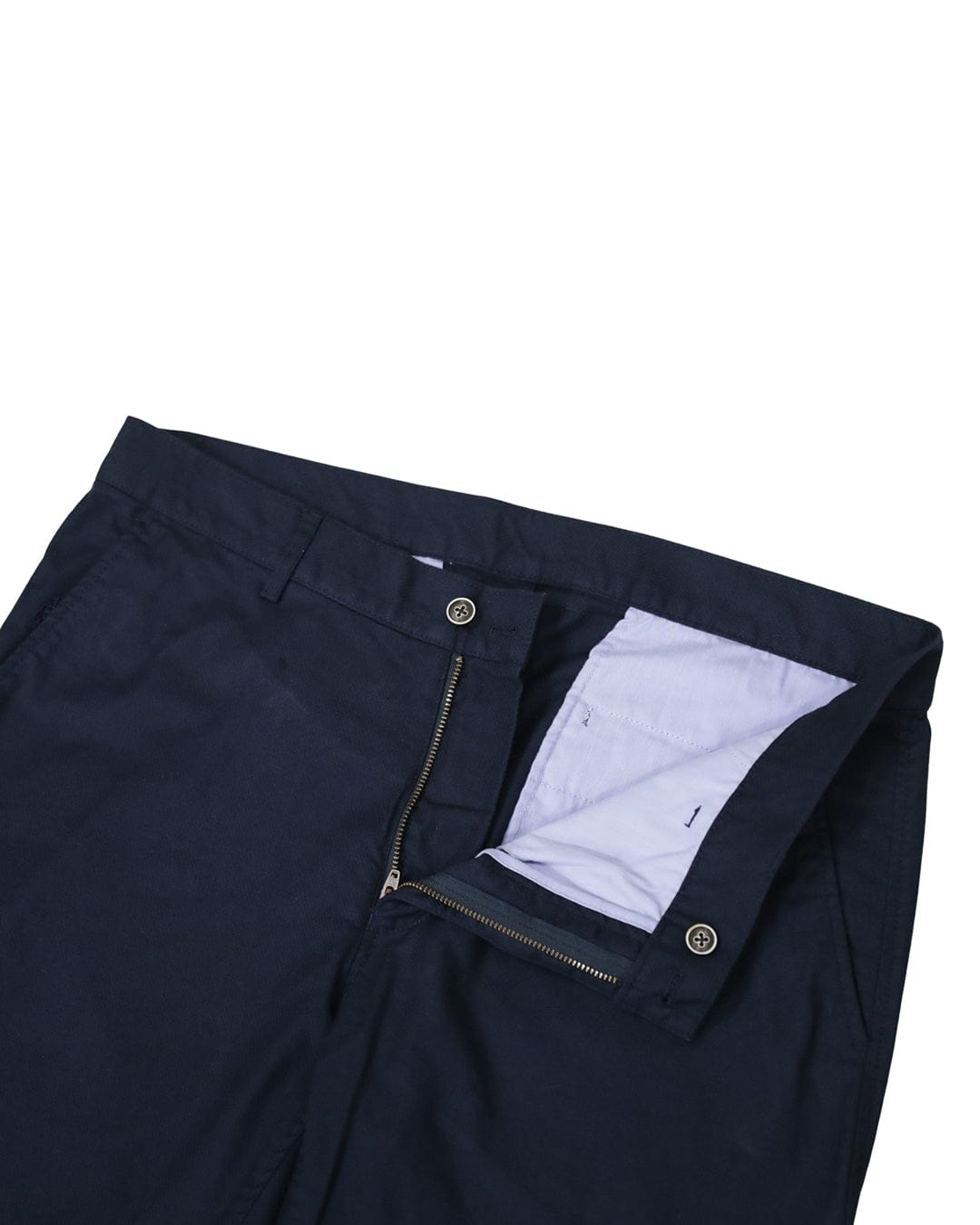 Gagliardi Trousers Gagliardi Navy Microweave Stretch Cotton Chino Trousers