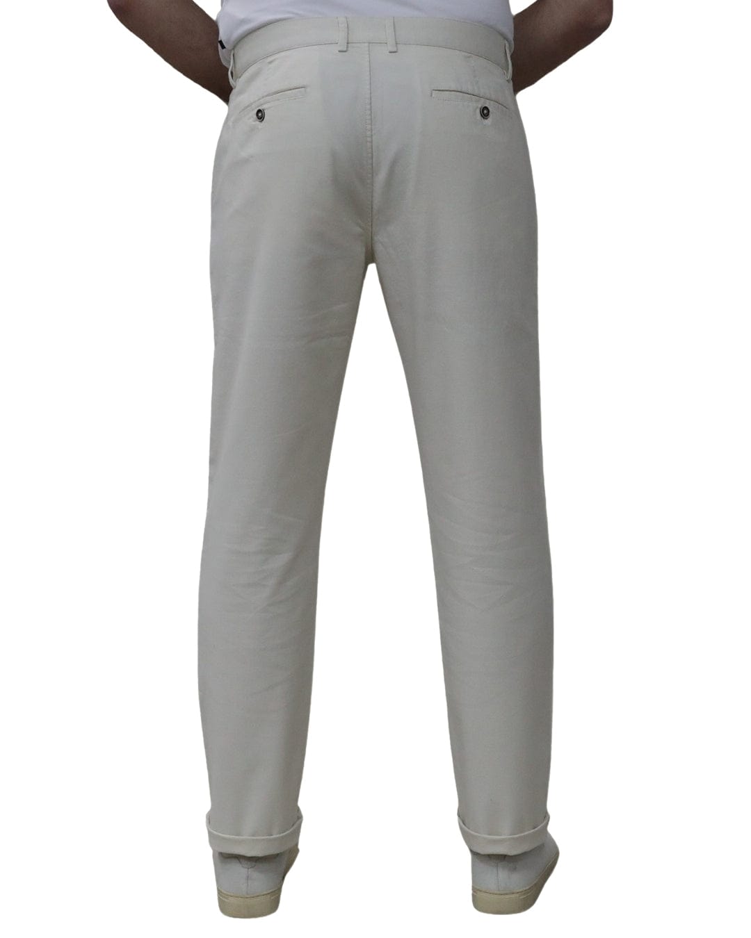 Gagliardi Trousers Gagliardi Stone Microweave Stretch Cotton Chino Trousers