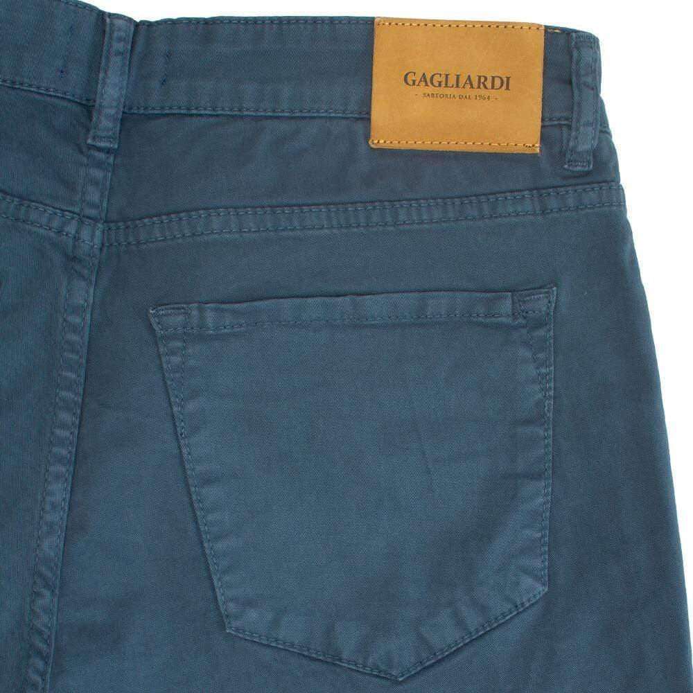 Gagliardi Trousers Grey Blue Five Pocket Trousers