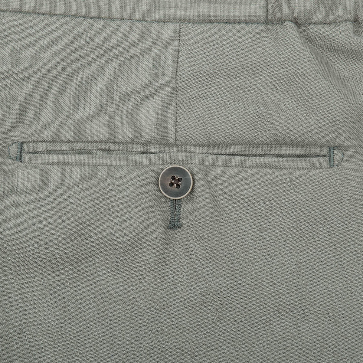 Gagliardi Trousers Khaki Linen Drawstring Trousers