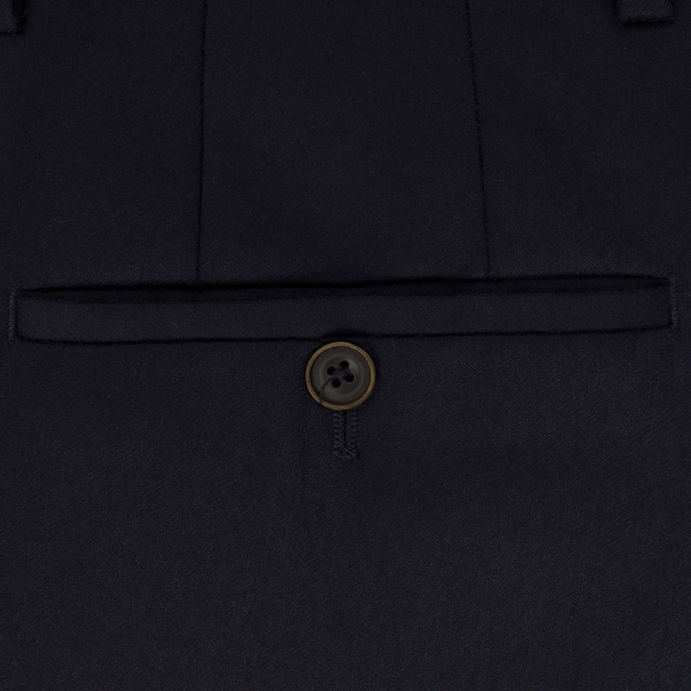 Gagliardi Trousers Navy Flannel Trousers